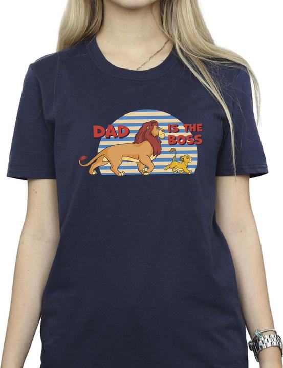 Actual product image Disney Womens/Ladies The Lion King Dad Boss Cotton Boyfriend T-Shirt (M)