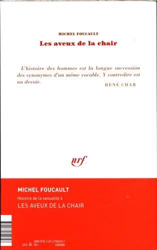 Image du produit Les aveux de la chair (Français, Foucault Michel, 2018)