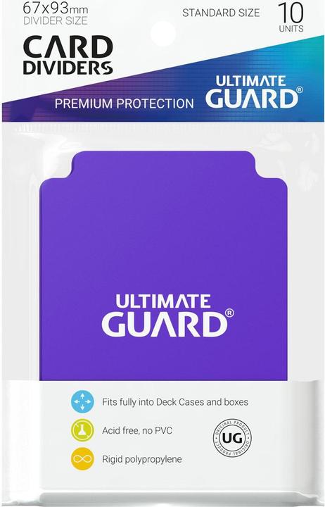 Actual product image Ultimate Guard Card Separator Standard Size Purple 10
