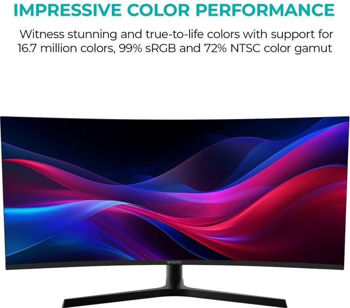Produktbild Misura High Resolution monitor 34" - 165 Hz GEBOGEN (3440 x 1440 Pixel, 34")