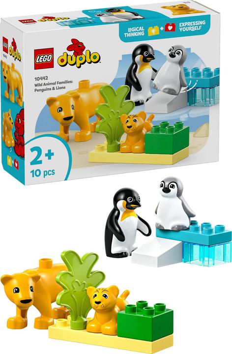 Immagine prodotto LEGO Wildtier-Familien: Pinguine und Löwen (10442)