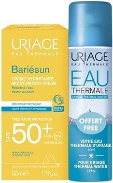 Actual product image Uriage Bariesun - Moisturizing Sunscreen Cream For Face Spf50 50ml With Thermal Water 50ml Offered (Suntan cream, SPF 50, 50 ml)