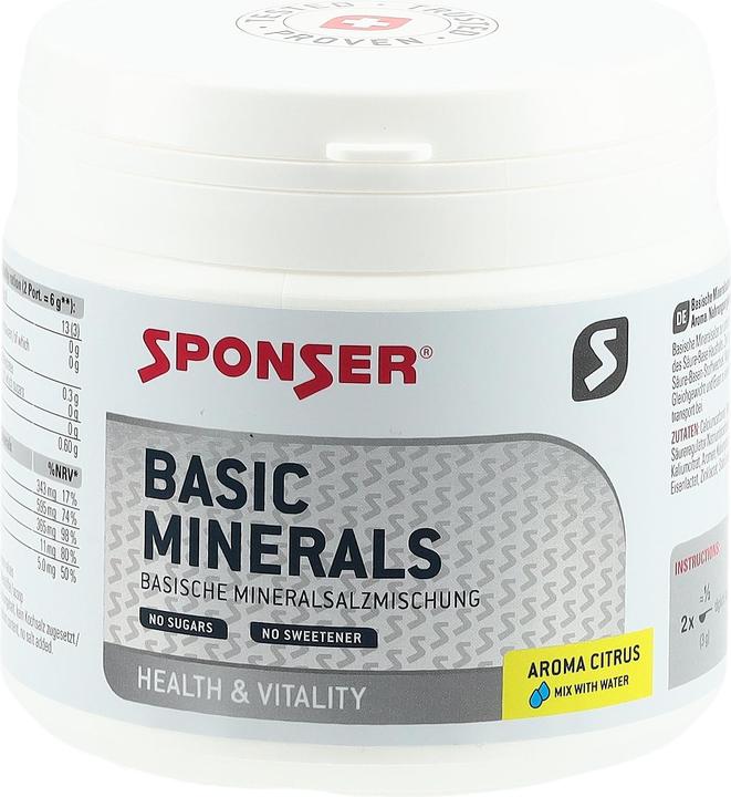 Sponser Basic Minerals Pulver Citrus (1 Stück, Pulver, 400 g)