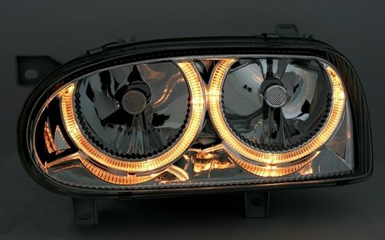 Produktbild Depo VW Golf 3 - Scheinwerfer Angel Eyes ()
