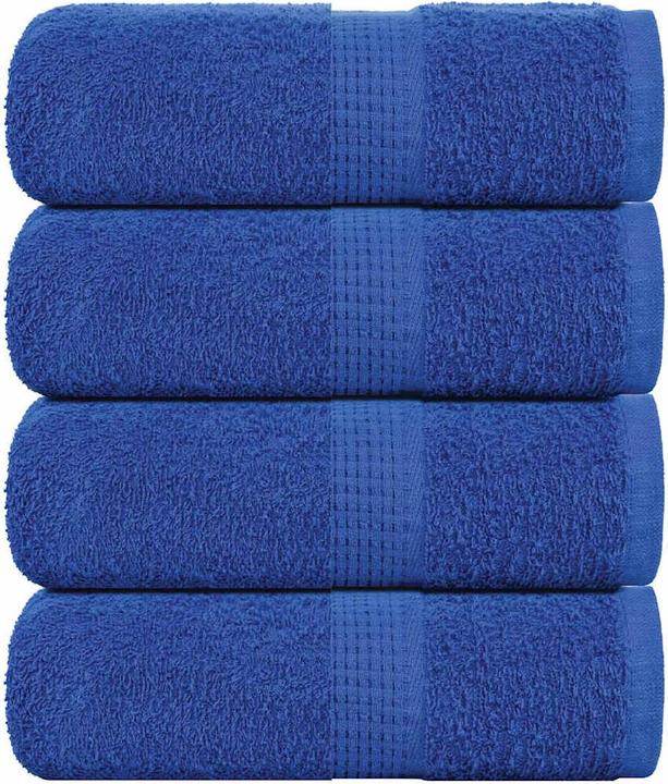 Actual product image VidaXL Soap cloths 4 pcs. Blue 30x30 cm 360 g/m² 100% cotton cloth Towel (30 x 30 cm)