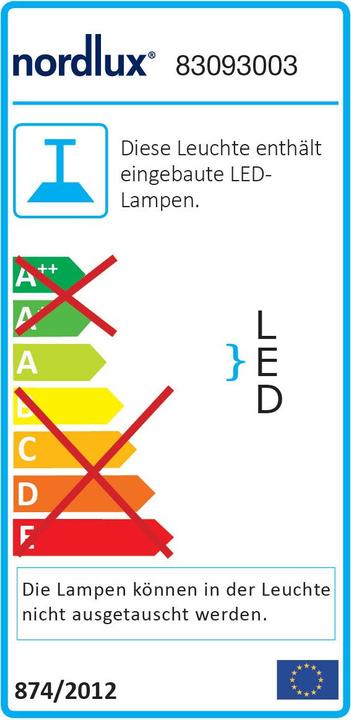 Label énergétique Nordlux Interprète (1600 lm)
