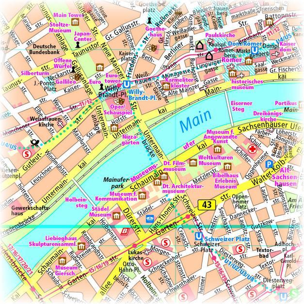 Produktbild PublicPress.1218 City Map Frankfurt/M.