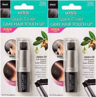 Immagine prodotto KISS My Face- Quick Cover Gray Hair Touch Up Stick - RtÄ'nka na krytÃ Åedin a odrostÅ¯ 6 gack (L)