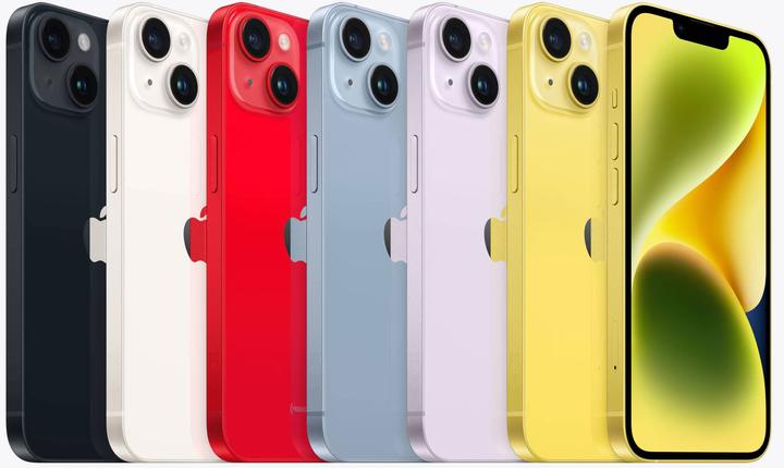 Produktbild Apple iPhone 14 (128 GB, Yellow, 6.10", SIM + eSIM, 12 Mpx, 5G)