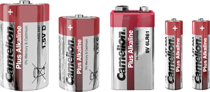 Produktbild Camelion Plus Micro AAA LR 03 Alkali Batterie (2 Stück) (in Schrumpffolie verpackt) (2 Stk., AAA, 1250 mAh)
