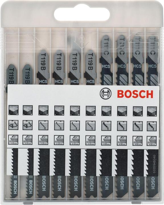 Actual product image Bosch Professional Zubehör Basic for Wood Set 10 pieces
