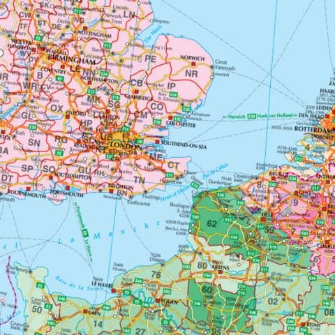 Actual product image Franken Map Board Europe magentic