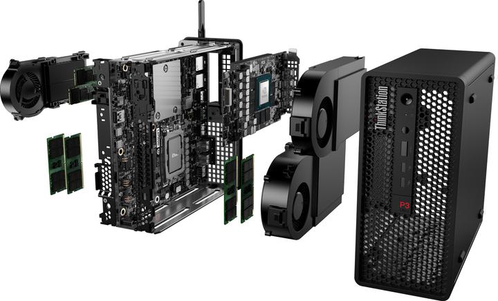 Image du produit Lenovo ThinkStation P3 Ultra SFF (Intel Core i7-14700K, 32 Go, 1000 Go, RTX A1000)