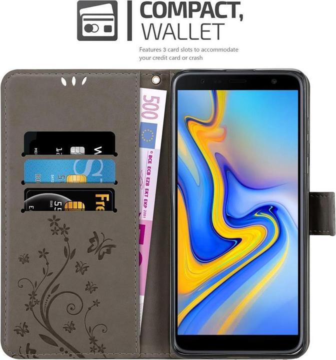 Produktbild Cadorabo Flower Book Cover (Samsung Galaxy J6+)