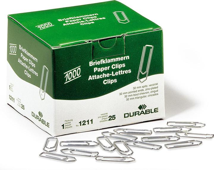 Durable Paper clips (1000 x)