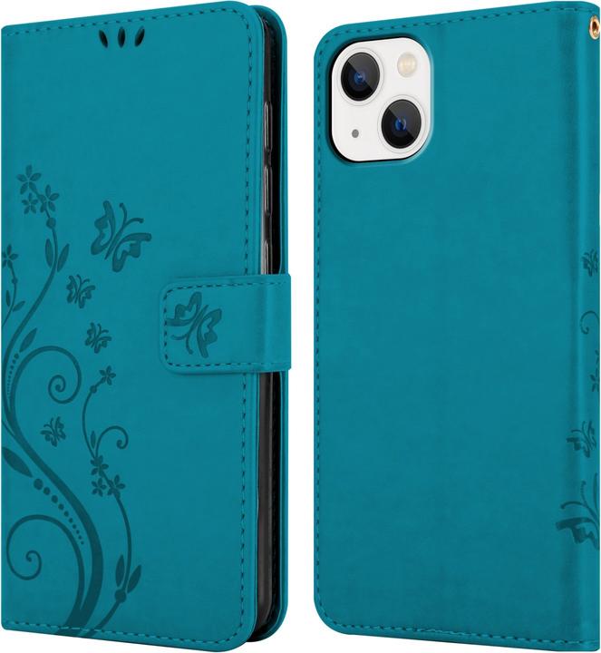 Produktbild Cadorabo Hülle für Apple iPhone 14 im Flower Book Style (Apple iPhone 14)