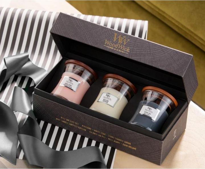 Actual product image WoodWick 3 Mini Jar Giftset Floral