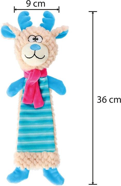 Actual product image Red Dingo Rustling reindeer cuddly toy 36 cm (Plush toy dog)