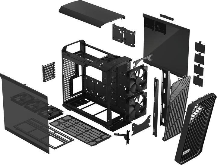 Productafbeelding Fractal Torrent Zwart TG Donkere Tint (ATX, mATX, Mini-ITX, E-ATX, SSI EEB)