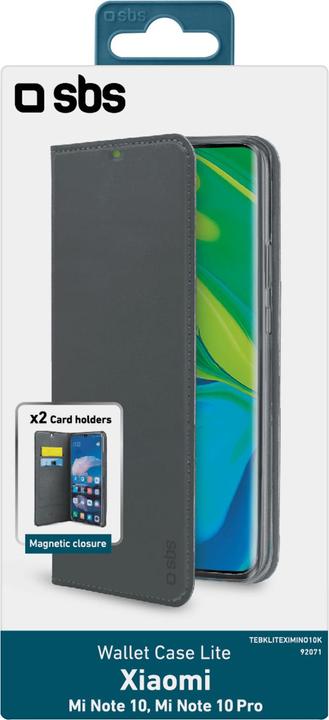 Produktbild SBS Book Wallet Lite Xiaomi Note 10 / Note 10 Pro, schwarz (Xiaomi Mi Note 10, Xiaomi Mi Note 10 Pro)