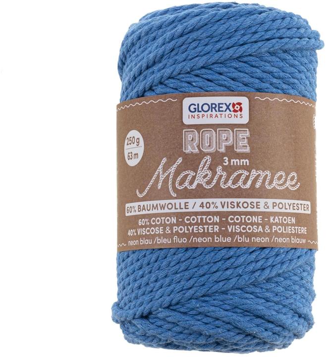 Glorex Corde à macramé 3mm 250g torsadé (63 m)