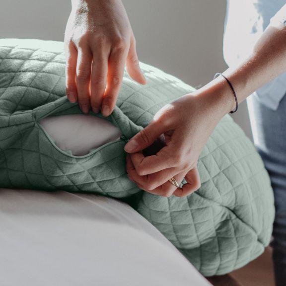 Actual product image Beaba Big Flopsy cotton cover sage (170 cm)