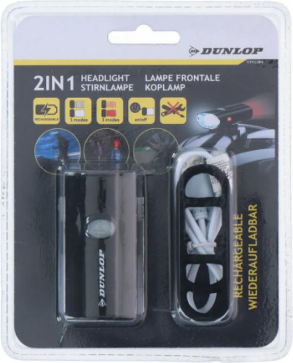 Dunlop Bicycle helmet headlight, 2in1