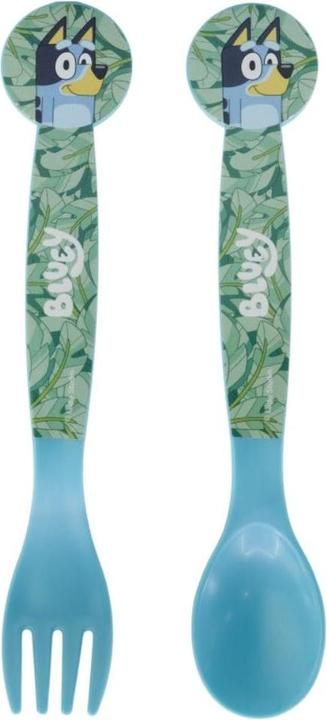 Actual product image Tinisu Bluey children's plastic cutlery set - 2 pieces