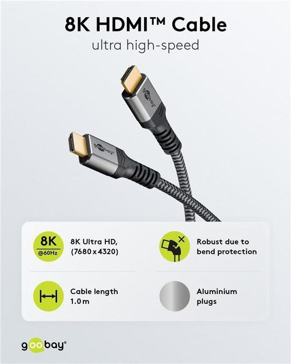 Image du produit Goobay HDMI - HDMI (1 m, HDMI)
