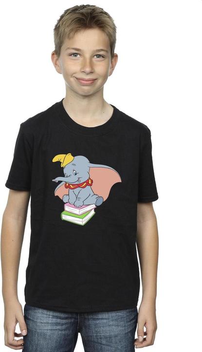 Immagine prodotto Disney Dumbo Sitting On Books Maglietta Ragazzi (152, 158)