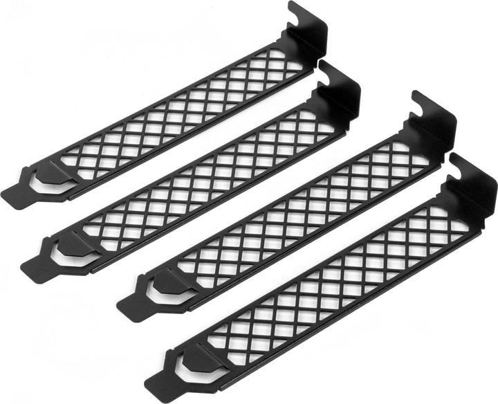 Image du produit Silverstone SST-Aeroslots-2B - Cache-slot PCI, 4 pièces - noir