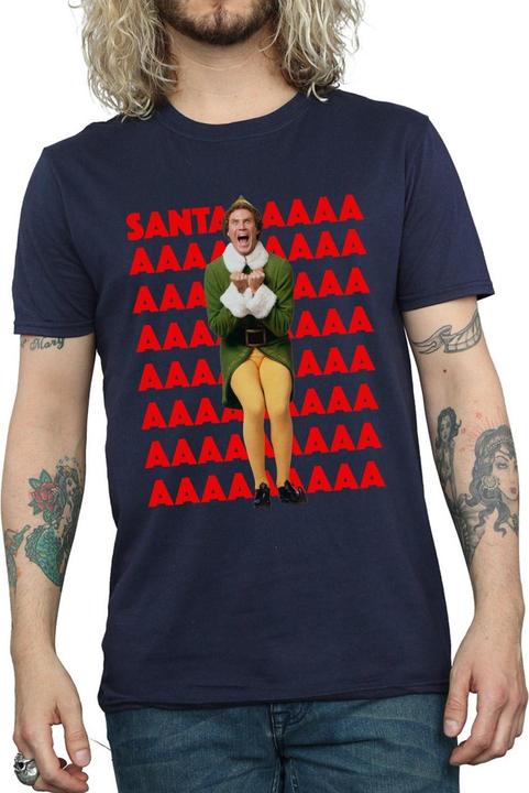 Immagine prodotto Elf Buddy Santa Scream Maglietta Uomo (XXL)