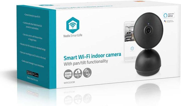 Actual product image Nedis SmartLife Indoor Camera Wi-Fi - Black (1920 x 1080 Pixels)
