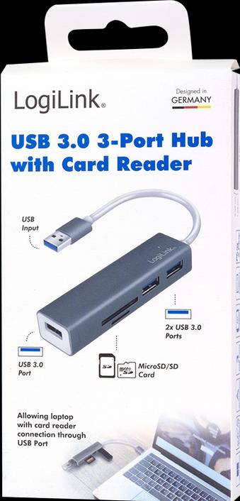 Image du produit LogiLink UA0306 (USB-C, 3 Ports)