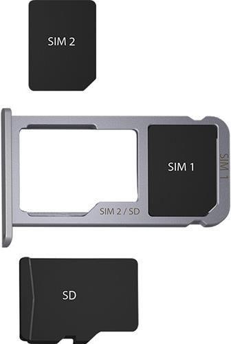 Actual product image Huawei Y6 2017 (16 GB, Gray, 5", Hybrid Dual SIM, 13 Mpx, 4G)