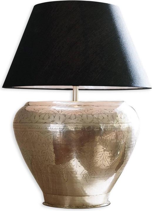 Actual product image Loberon Table lamp Catia black/silver (E27)