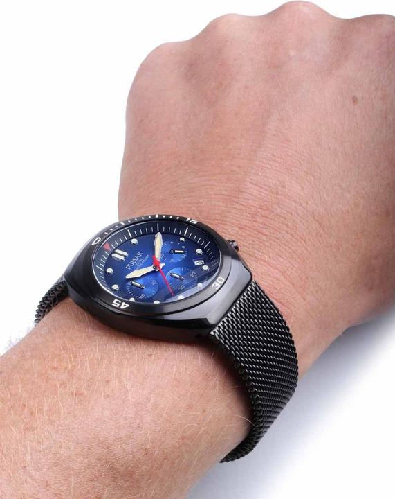 Produktbild Pulsar Lorus PT3951X2 Chronograph mit Sekundenarmband 42mm 10 ATM (Chronograph, 42 mm)