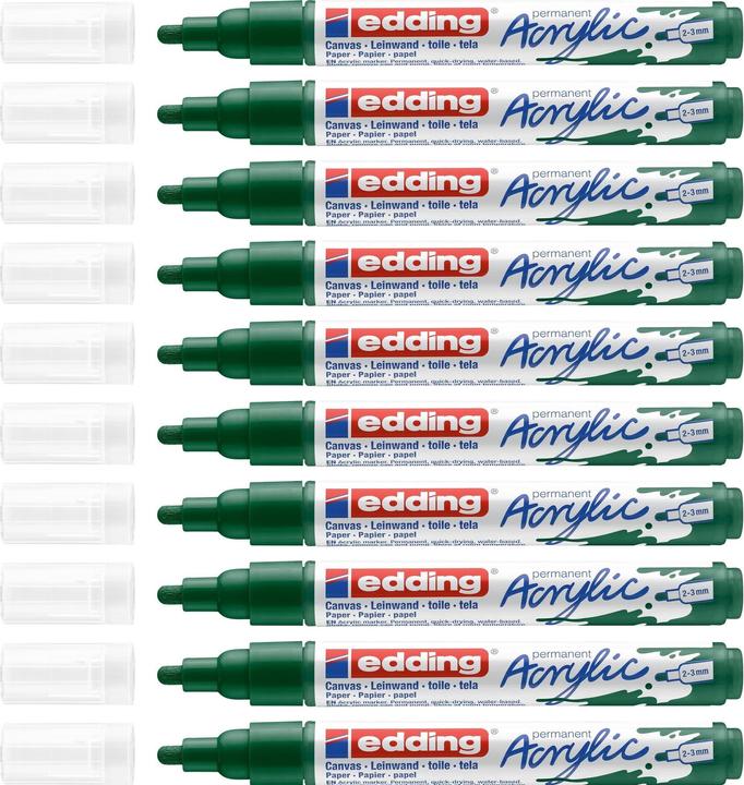 Produktbild Edding Acrylmarker 5100 Medium (Moosgrün, 3 mm, 1 x)
