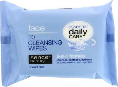 Immagine prodotto Sence Salviette detergenti per il viso, pelle normale, 20 pezzi (Panni pulizia)