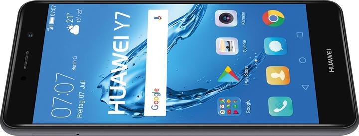 Produktbild Huawei Y7 (16 GB, Gray, 5.50", Hybrid Dual SIM, 12 Mpx, 4G)