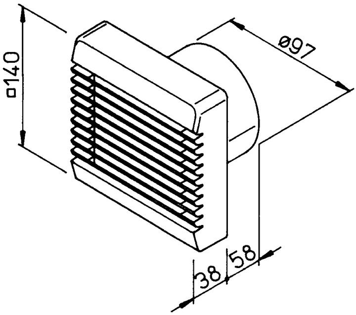 Actual product image Helios Miniature fan HR90 KE