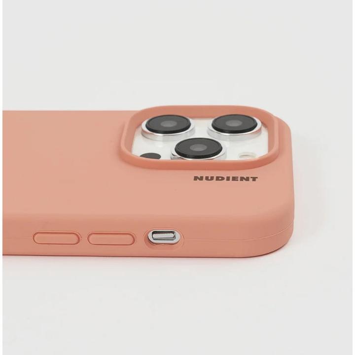 Actual product image Nudient Base Case iPhone 14 Pro Peach Orange (Apple iPhone 14 Pro)