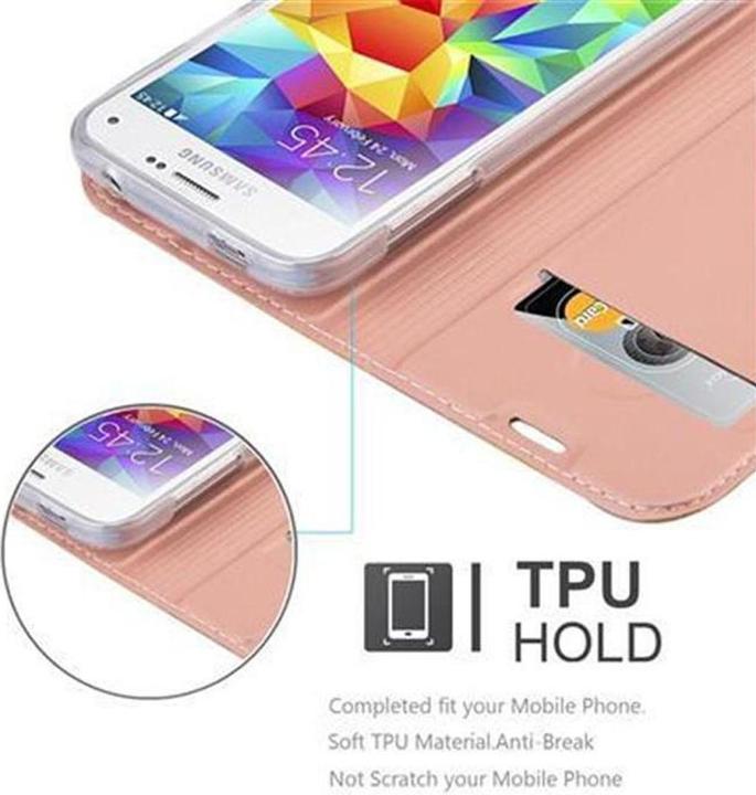 Actual product image Cadorabo Book Classy Style Cover (Samsung Galaxy S5 Mini)