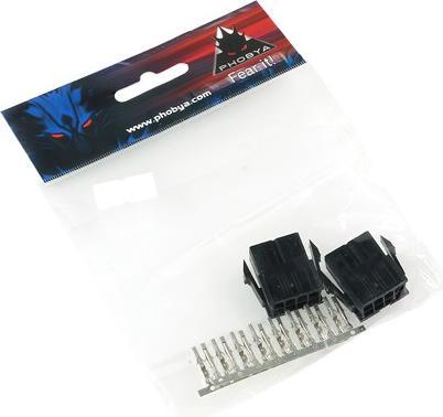 Immagine prodotto Phobya Connettore di alimentazione VGA 8Pin femmina, 2 pezzi