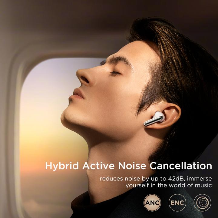 Image du produit Joyroom Funpods JR-FN1 écouteurs sans fil intra-auriculaires TWS Bluetooth 5.4 ANC ENC - blanc (ANC, 35 h, Sans fil)