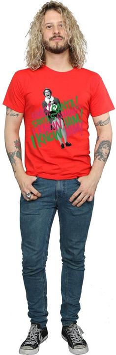 Actual product image Elf Mens Santa's Coming T-Shirt (3XL)