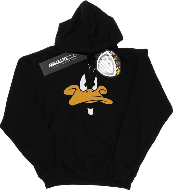 Produktbild Looney Tunes Daffy Duck Big Face Kapuzenpullover Mädchen (140, 146)