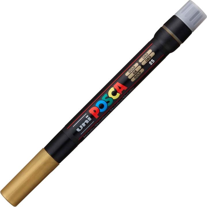 Actual product image Posca Brush tip marker (Gold, 10 mm, 1 x)