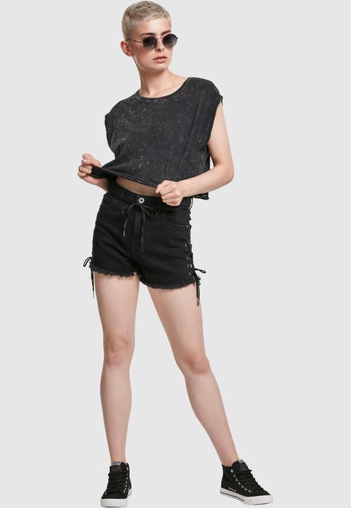 Produktbild Urban Classics Ladies Short Acid Wash Tee (5XL)