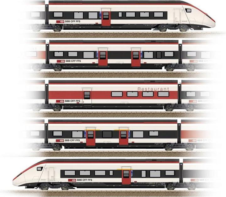 Trix H0 25810 H0 Hochgeschwindigkeits-Triebzug RABe 501 Giruno der SBB (Spur VI)